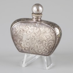 3-delig lot parfumflacons verzilverd / zilver.