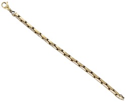 14 kt. Bicolor gouden Cardano schakelarmband.