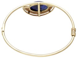 BWG 10 kt. geelgouden armband bezet met ca. 8.06 ct. lapis lazuli.