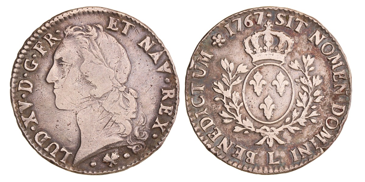 France. Louis XV. Ecu. 1767 L.