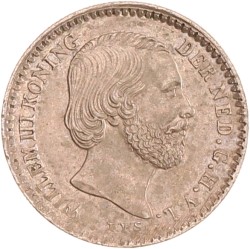 10 cent. Willem III. 1853. Prachtig / UNC.