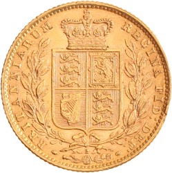 Great Britain. Victoria. Sovereign. 1871 - Die nr. 2.