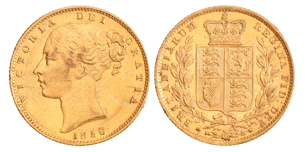 Great Britain. Victoria. Sovereign. 1856.