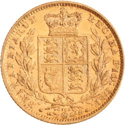 Great Britain. Victoria. Sovereign. 1864 - Die nr. 74.