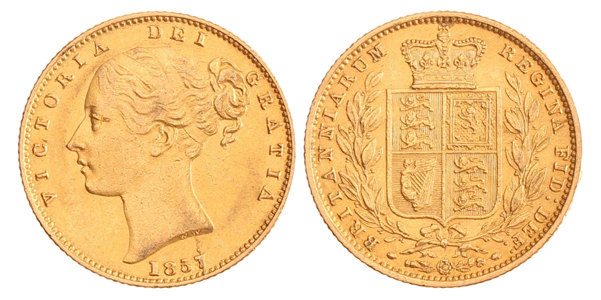 Great Britain. Victoria. Sovereign. 1857.