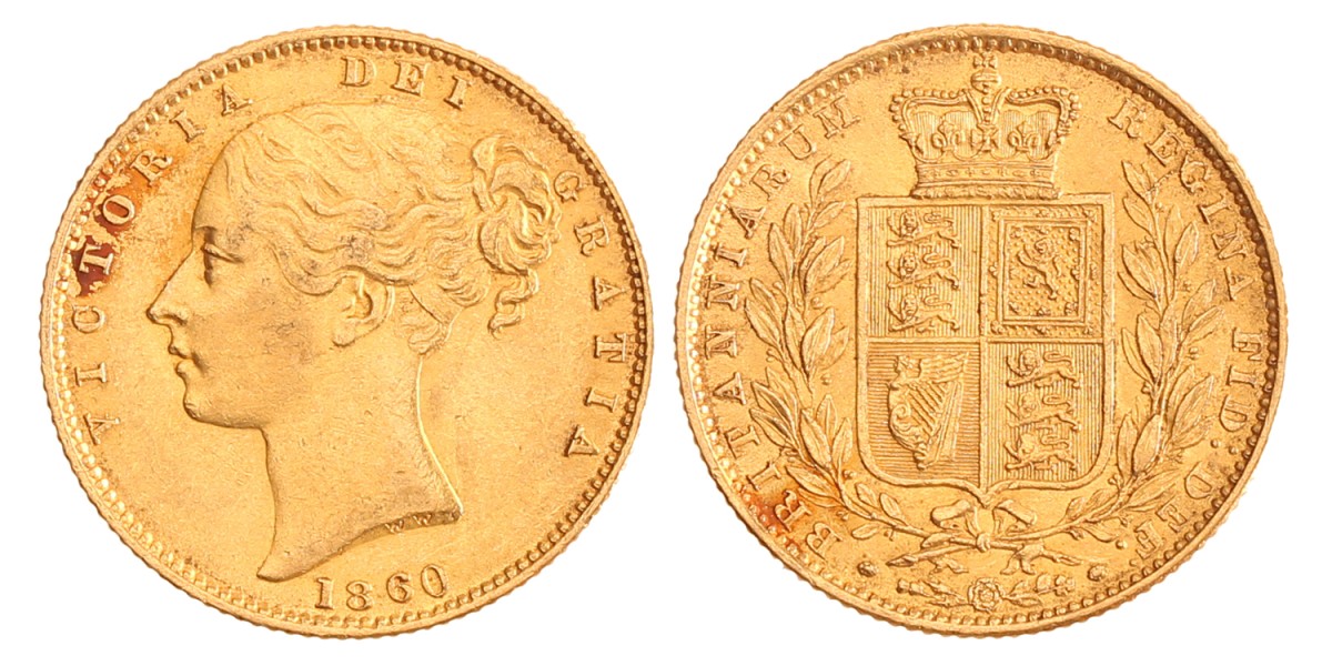 Great Britain. Victoria. Sovereign. 1860 large 0.