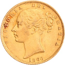 Great Britain. Victoria. Sovereign. 1860 large 0.