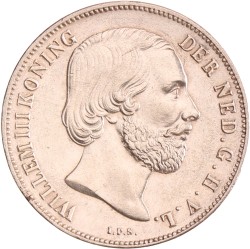 1 gulden. Willem III. 1859. UNC.
