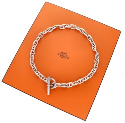 Sterling zilveren Hermès Chaîne d’ancre medium collier.