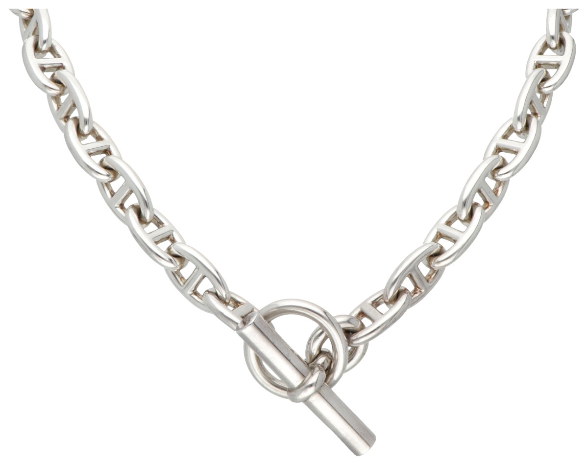 Sterling zilveren Hermès Chaîne d’ancre medium collier.