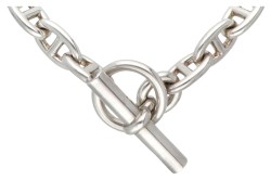 Sterling zilveren Hermès Chaîne d’ancre medium collier.