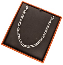 Sterling zilveren Hermès Chaîne d’ancre medium collier.