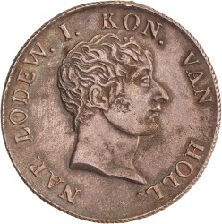 50 Stuiver. Lodewijk Napoleon. 1808. AU details.