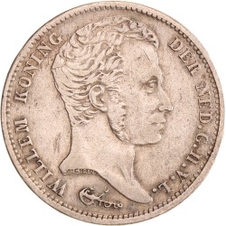1 gulden. Willem I. 1821 U. XF 40.
