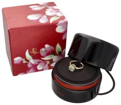 18 kt. Bicolor gouden Pomellato 'Baby Nudo' ring bezet met prasioliet.