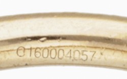 18 kt. Bicolor gouden Pomellato 'Baby Nudo' ring bezet met prasioliet.