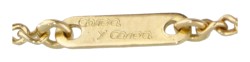 18 kt. Geelgouden Carrera y Carrera 'Las Manos' collier met hanger bezet met ca. 0.06 ct. diamant.