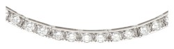 18 kt. Witgouden collier bezet met ca. 2.70 ct. diamant.