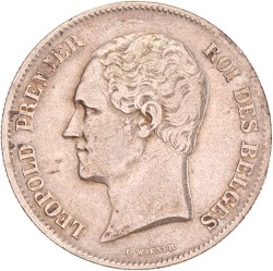 Belgium. Leopold I. 2½ Francs - Small head. 1849.