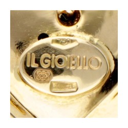 18 kt. Geelgouden hartvormige Italiaanse design hanger van Il Gioiello.