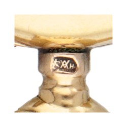 Antieke 18K geelgouden dames zakhorloge, draagbaar als sieraad.