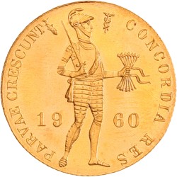 Gouden dukaat. Juliana. 1960. FDC.