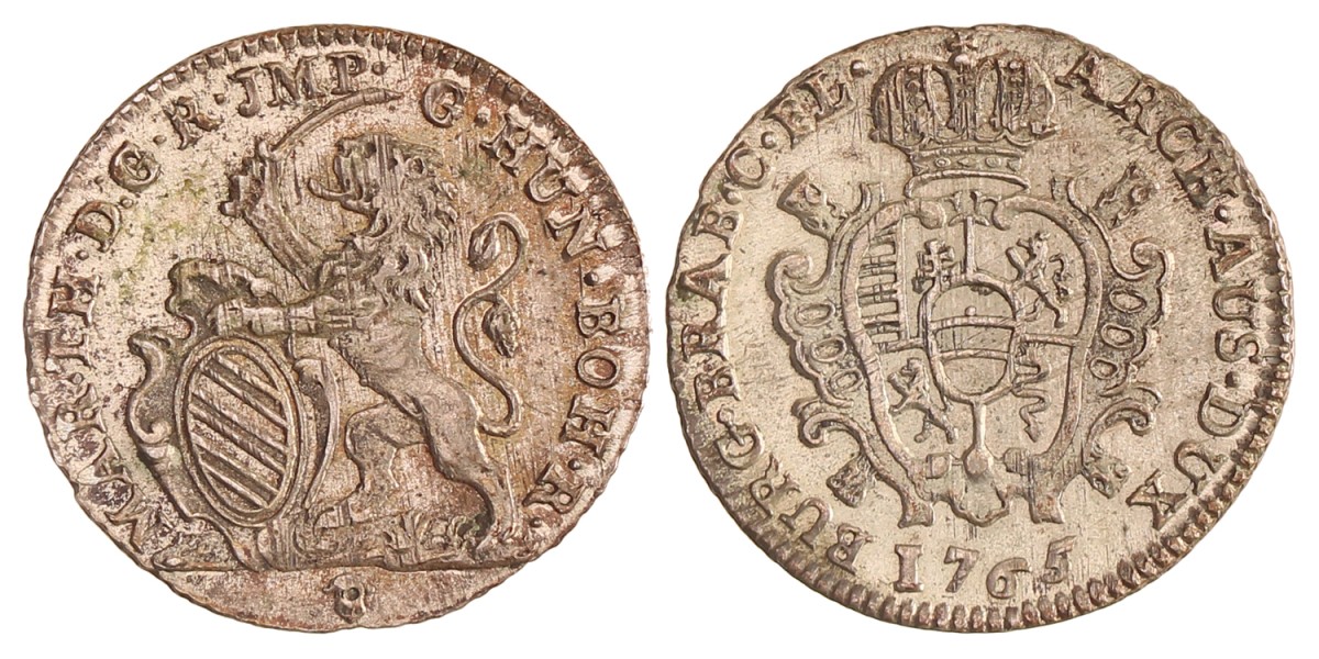 Schelling. Brabant. Brussel. Maria Theresia. 1765. NGC AU 58.