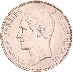 Belgium. Leopold I. 5 Francs. 1853.
