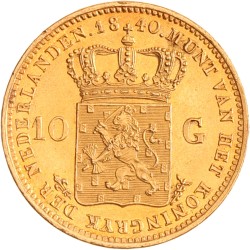 10 gulden. Willem I. 1840. Prachtig / UNC.