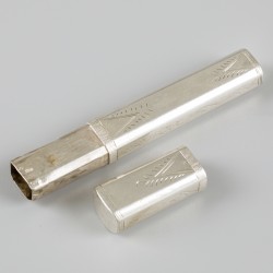 Naaldenkoker (Middelburg, Nederland, Karel Beun 1811-1816) zilver.