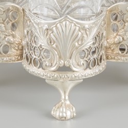 Cruet stand (Verenigd Koninkrijk Londen 1849 Charles Thomas & George Fox) zilver.