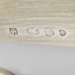 24-delige visbestek-cassette zilver.