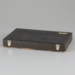 24-delige visbestek-cassette zilver.