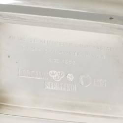 Bloemen /pronkvaas zilver.