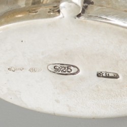 Miniatuur golftrolley zilver.