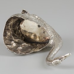 Zwaan cachepot zilver.