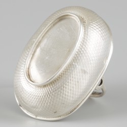 Dubbele zoutkelder zilver.