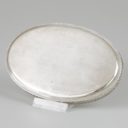 Dienblad zilver.