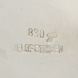 Bloemenvaas zilver.