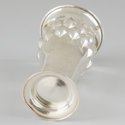 Bloemenvaas zilver.