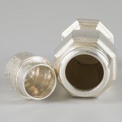 Strooibus zilver.