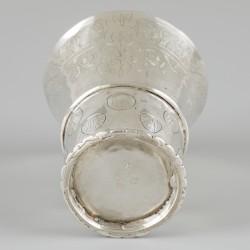 17e-eeuwse berkemeier drinkbeker (Antwerpen, België 1625-1628) zilver.