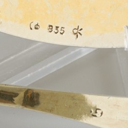 Pateen met lepel zilver.
