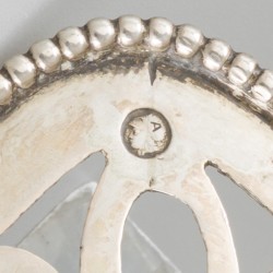 Bonbonmandje zilver.