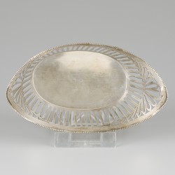 Bonbonmandje zilver.