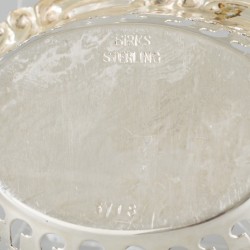 2-delige set pastillemandjes zilver.