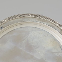 6-delige set onderzetters zilver.