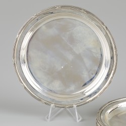 6-delige set onderzetters zilver.