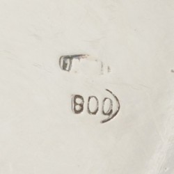 Druivenschaal zilver.