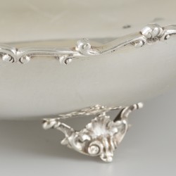 Druivenschaal zilver.
